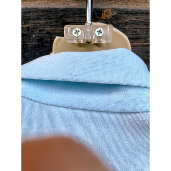 Vintage MOD 1970s Smartique Hippy BlueFloral Ladies Shirt - Picture 9 of 12